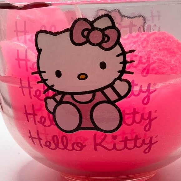Handmade hello Kitty sanrio my melody glass mug candle - Picture 2 of 3